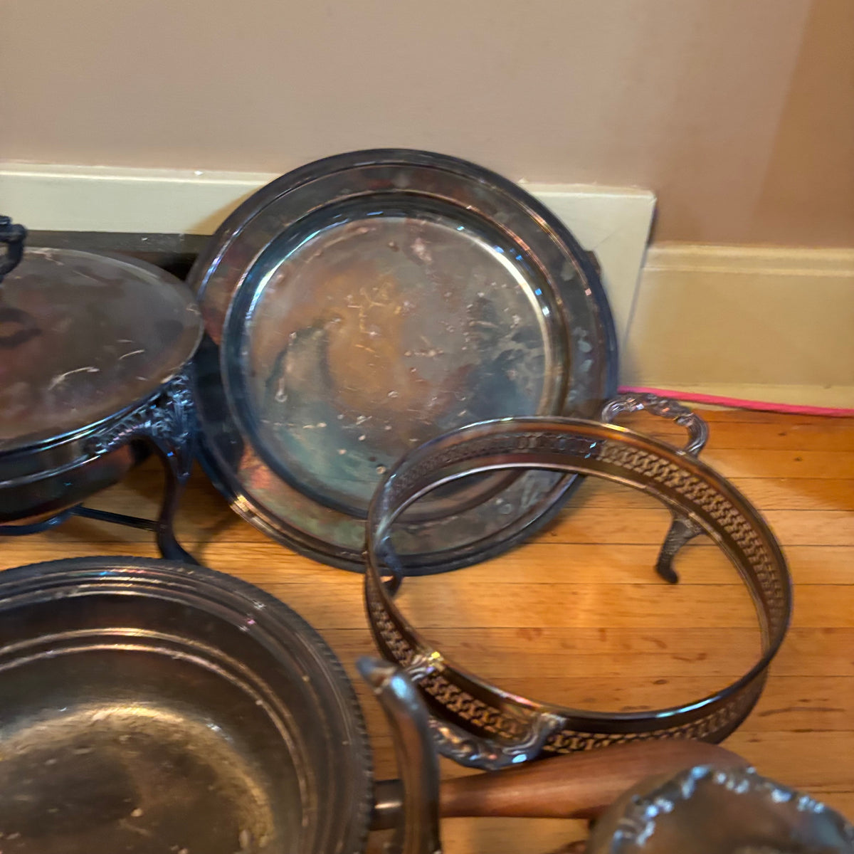 E100 Vintage silver plated pieces