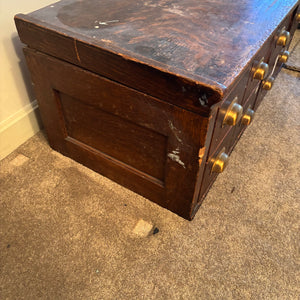 SOLID WOOD ANTIQUE LIBRARY CARD CATALOGUE - P223