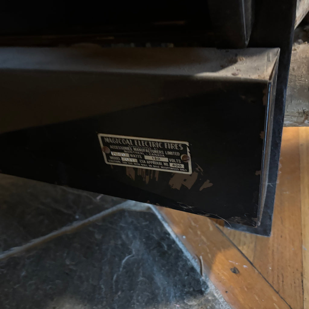 E125 Vintage electric fire place insert (untested)