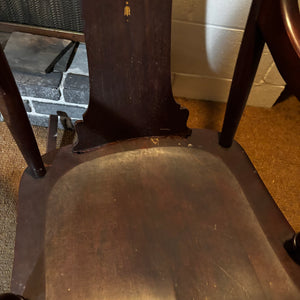 Solid Wood Vintage Rocking Chair and As Is Mandolin (no string) - V109