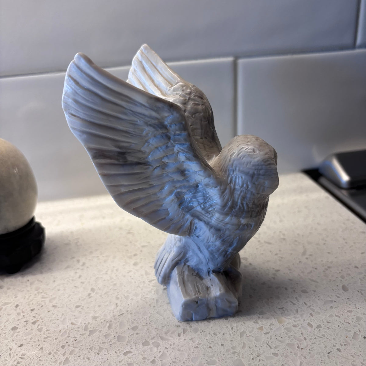 X261 Mini collectibles grouping (stone owl and more)