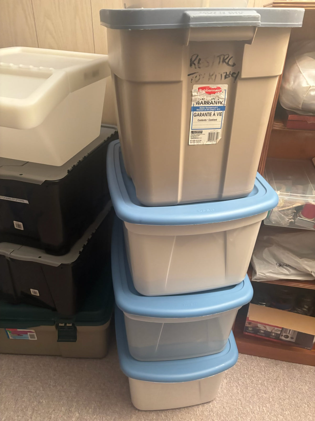 K516B storage Bins Grouping