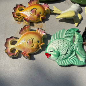 Vintage China and Chalkware Grouping - R374