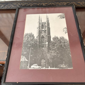 2 PIECE VINTAGE ARTWORK (21.5" X 31.5" FRAMED INDENTURE AND MORE) - P300