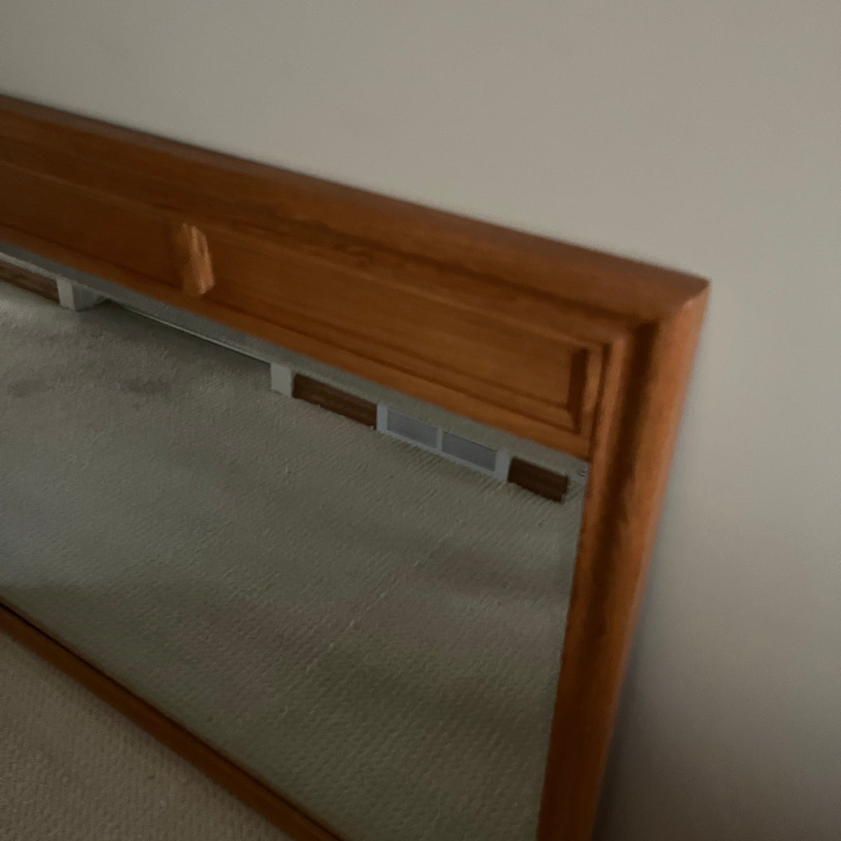 B339 38” x 48” Mirror with solid wood frame