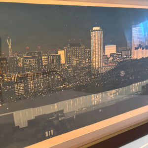 17” x 42” Framed George Webber 1970 Edmonton Signed/Numbered Print - M326