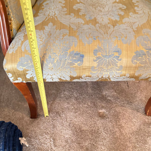 VINTAGE ARMCHAIR WITH TUFFTED BACK (2ND CHAIR ALSO AVAILABLE BUT BROKEN) - P178