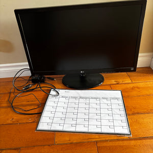 LG 27” Monitor (2017) and Magnetic Calendar - M104