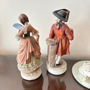 PORCELAIN FIGURINES GROUPING (SOME BREAKAGE OF PORCELAIN LACE) - P286