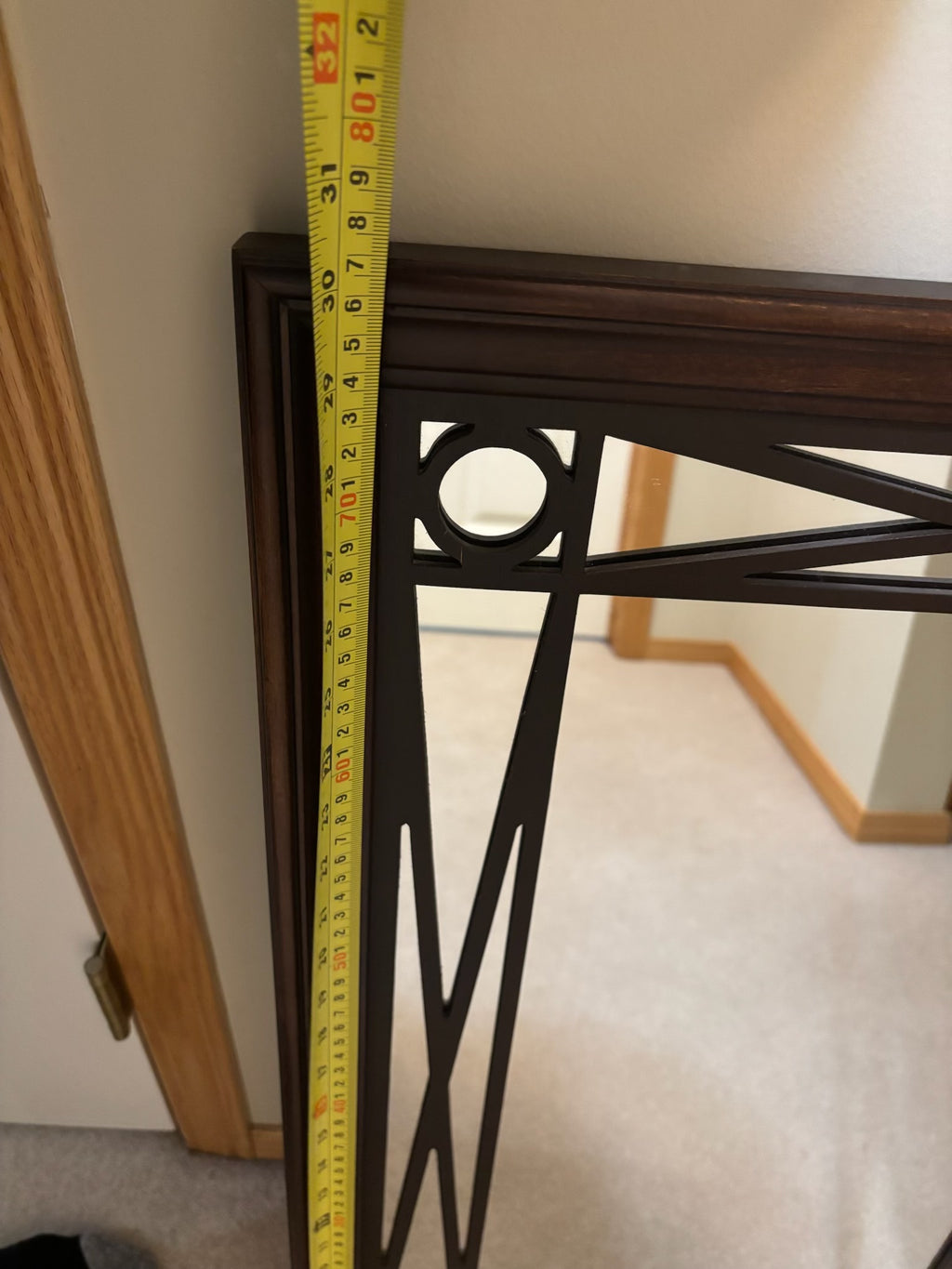 Y204 30” x 19” contemporary wall mirror