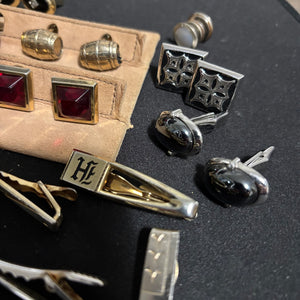 VIntage Cufflinks and Tie Clips - N305