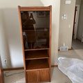 B328 Vintage display cabinet (72” x 25” x 22”)