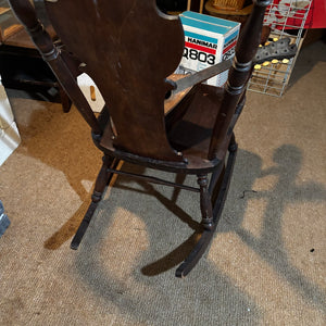 Solid Wood Vintage Rocking Chair and As Is Mandolin (no string) - V109