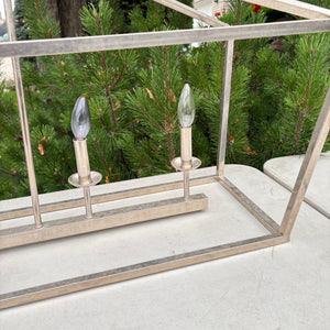 44.5” Long Modern Chrome Chandelier - O108