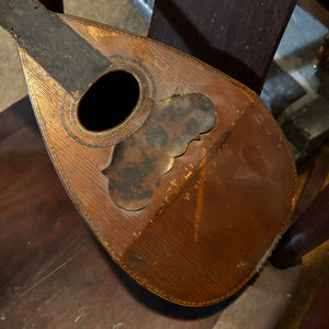 Solid Wood Vintage Rocking Chair and As Is Mandolin (no string) - V109