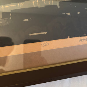 17” x 42” Framed George Webber 1970 Edmonton Signed/Numbered Print - M326