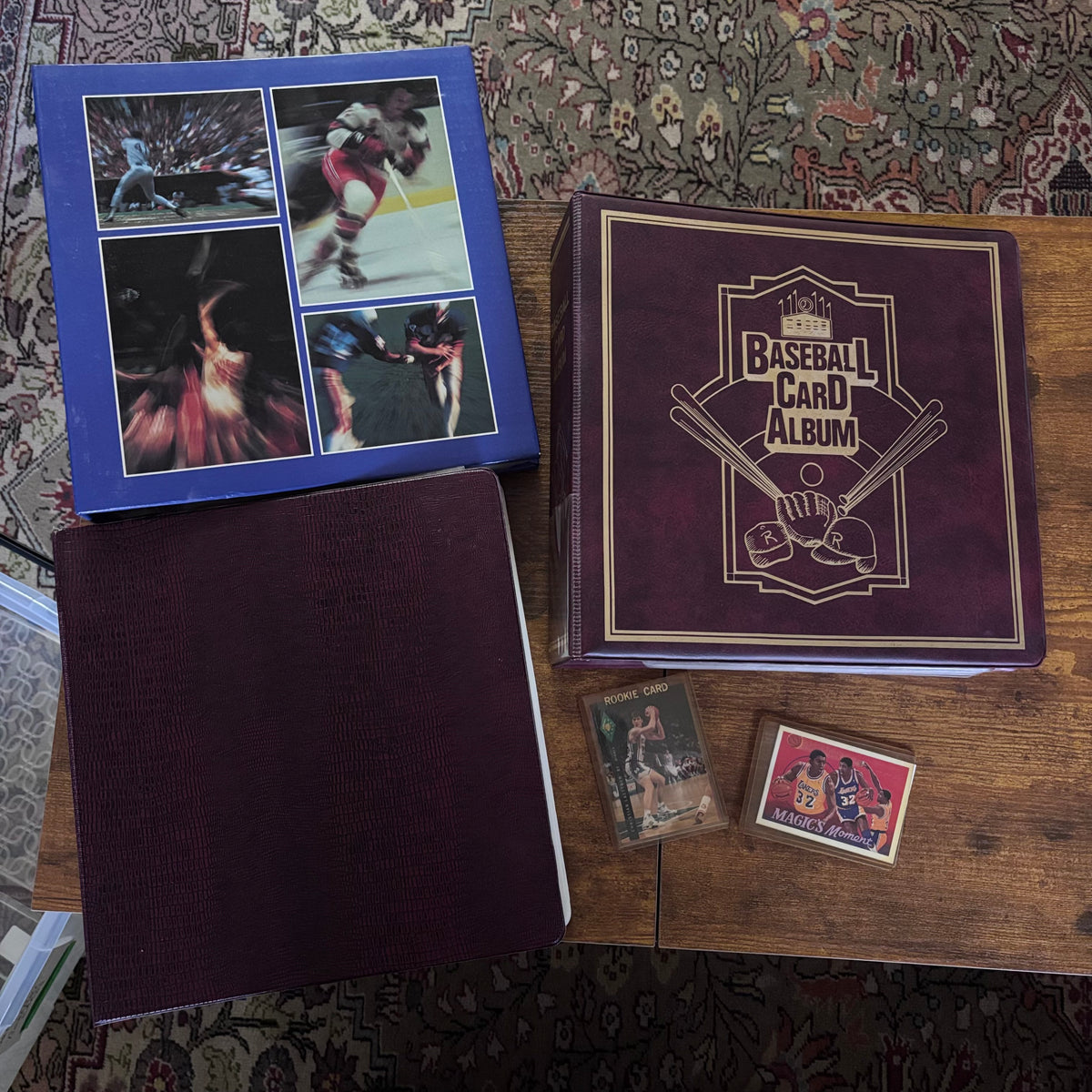 X267 Vintage sports cards grouping