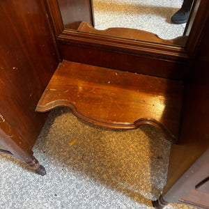 Antique Solid Wood Vanity Dresser with Mirror  - V144