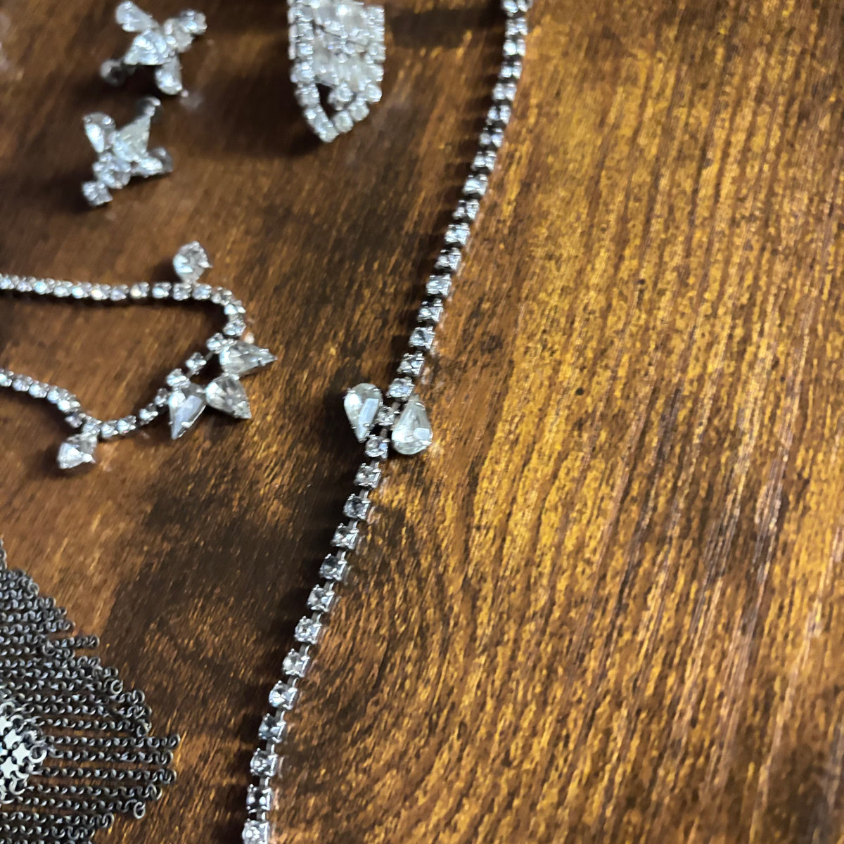K403 Vintage fashion jewelry and silver purses