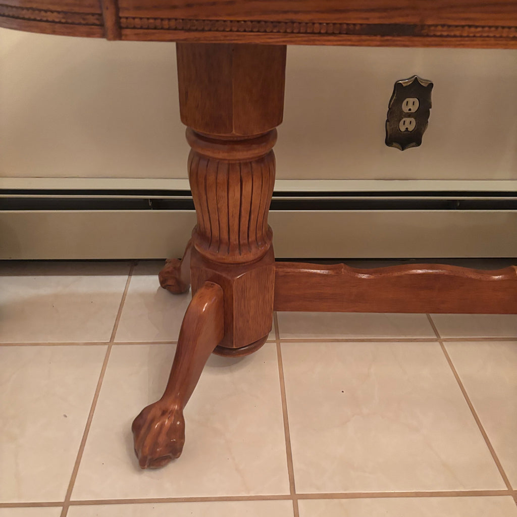F201 Vintage Solid wood hall/sofa/accent table with oval top