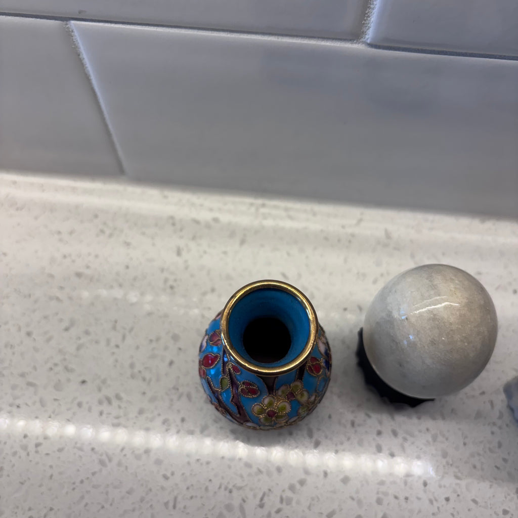 X261 Mini collectibles grouping (stone owl and more)