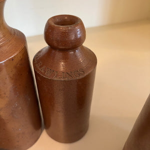 ANTIQUE CROCKERY BOTTLES GROUPING - P254