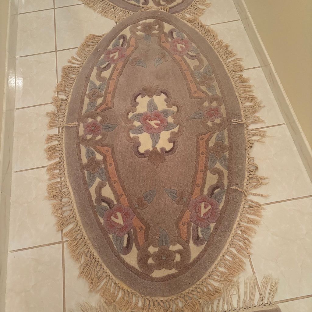 F197 Set of 4 Vintage area rugs