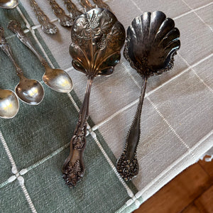 VINTAGE SILVER PLATED FLATWARE AND MORE GROUPING - P348