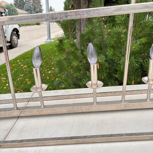 44.5” Long Modern Chrome Chandelier - O108