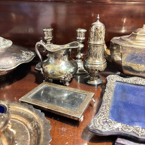 VINTAGE SILVER PLATED GROUPING - P154
