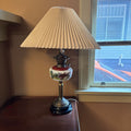 E118 29” tall Vintage lamp with porcelain middle