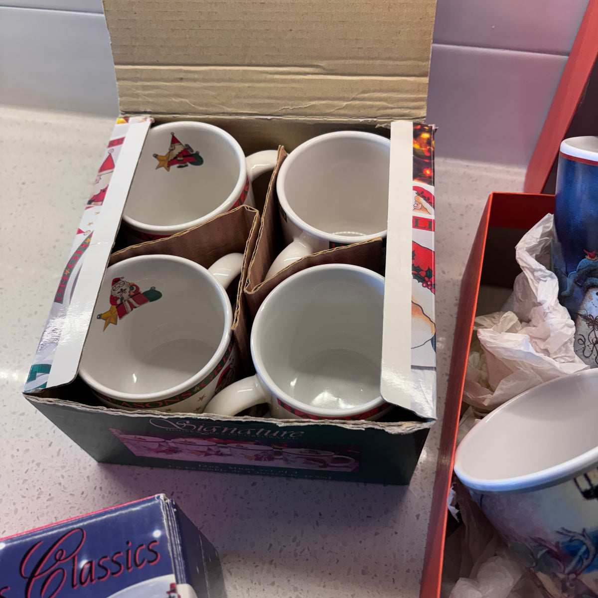 X264 Christmas drink ware grouping