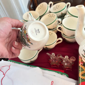 VINTAGE CHRISTMAS GROUPING (TEA SET AND MORE) - P144