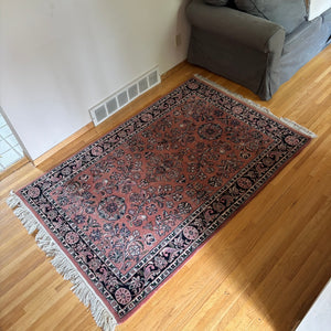 4’2” x 6’1” Vintage Indian wool rug - M671