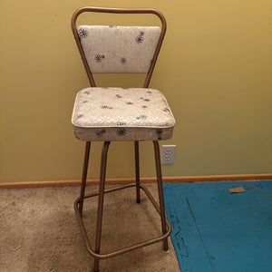MCM Kitchen Stool with Vinyl Seat - R304