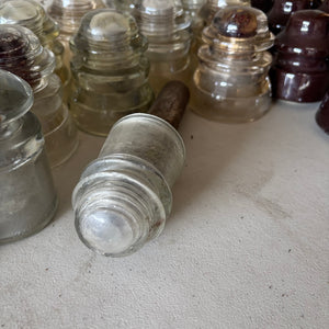 Vintage Glass and Porcelain Insulators - M375