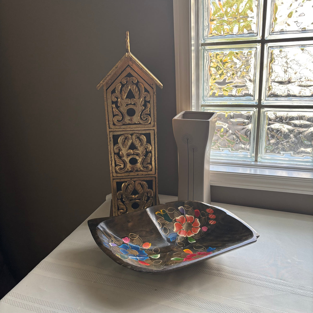 Y161 Wooden Birdhouse cabinet grouping
