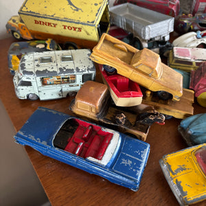 Vintage Cast and Plastic Toy Cars Grouping - N312