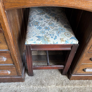 SOLID WOOD ANTIQUE DESK WITH STOOL (CIRCA 1870) - P235