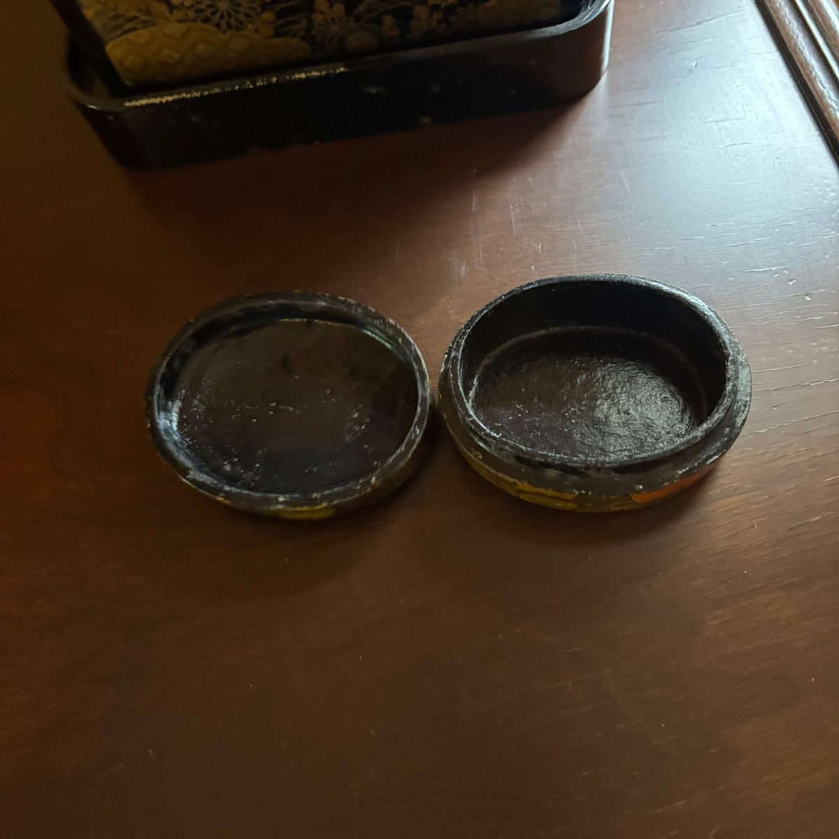 E120 Vintage Asian trinket boxes