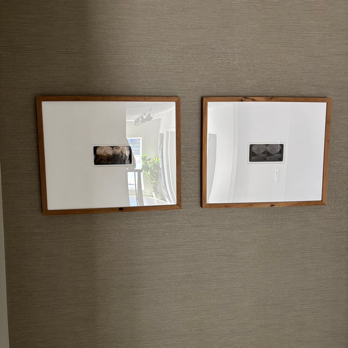 Set of 2 21” x 24” Wood Framed Art Prints - G441