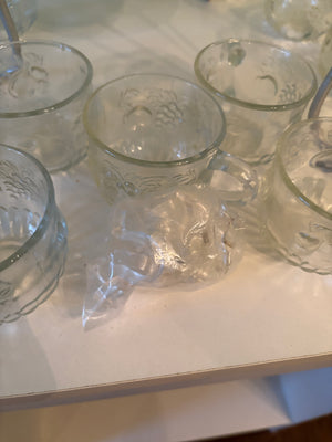 W804 Glass punchbowl grouping
