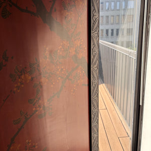ANTIQUE ASIAN ROOM DIVIDER SCREEN WITH IN LAID MOTHER OF PEARL (AS IS) - P236