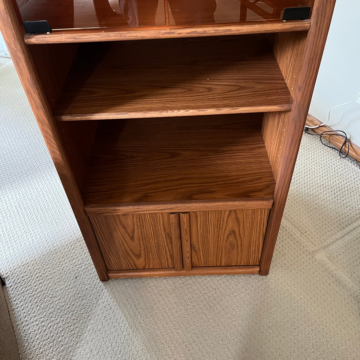 B327 Vintage display cabinet (72” x 25” x 22”)