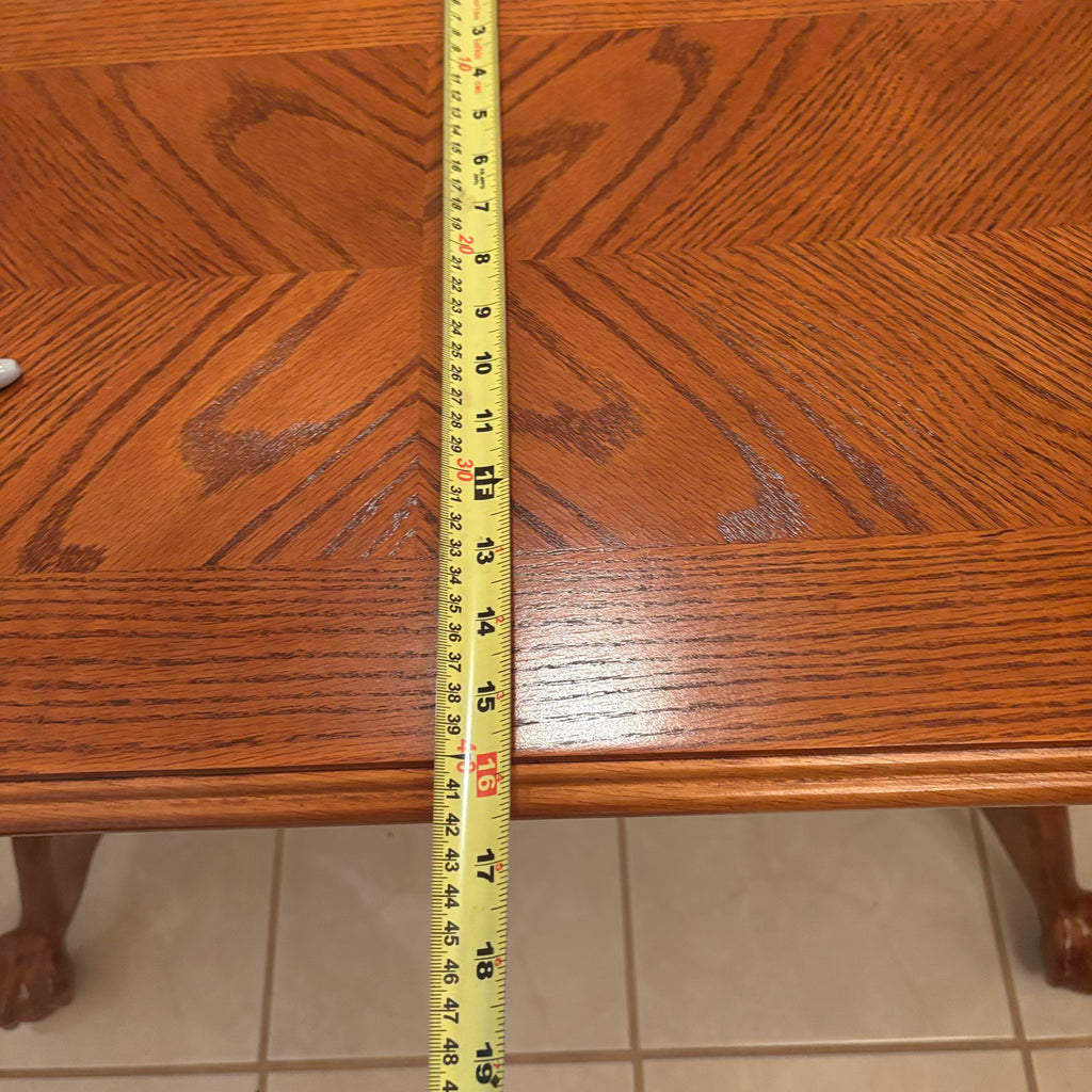 F201 Vintage Solid wood hall/sofa/accent table with oval top