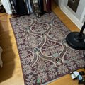 E127 Vintage wool rug with underlay (69" x 42")