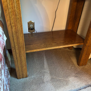 Vintage Solid Wood Cabinet with Mirrored Doors - M304