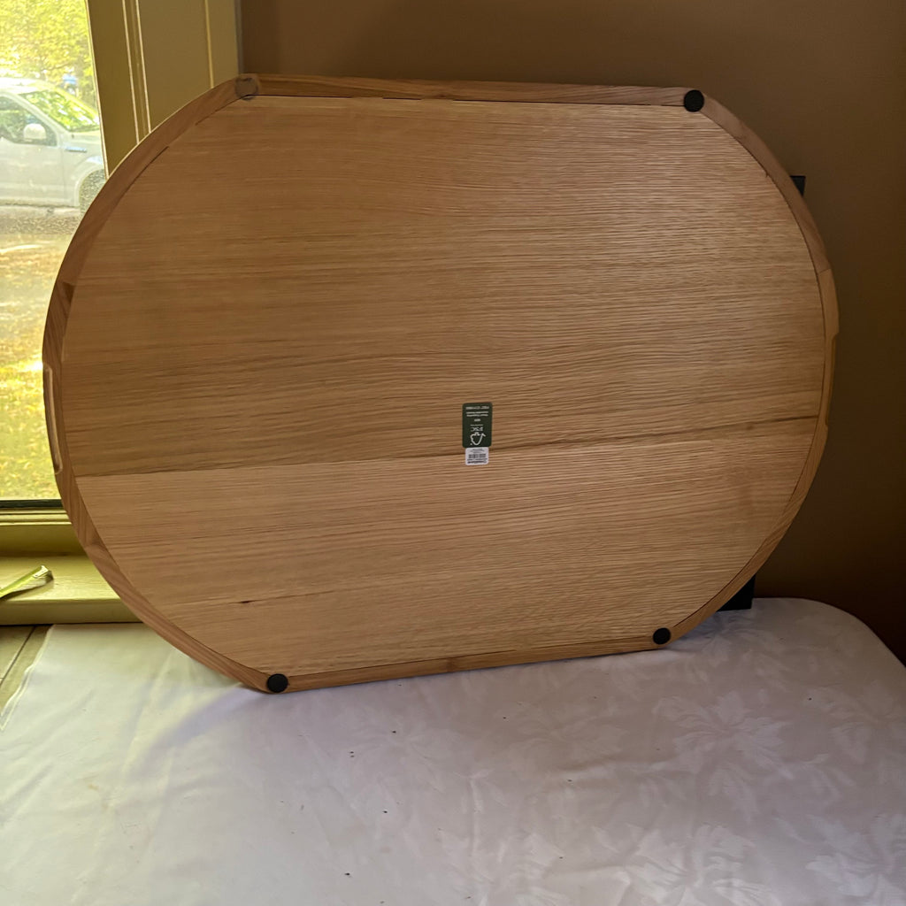 E159 Framed artwork and large wooden tray