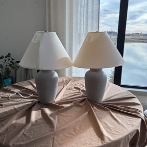 Set of 2 28” Tall Lockeford Concrete Table Lamps (Retail Value $270/lamp) - L365