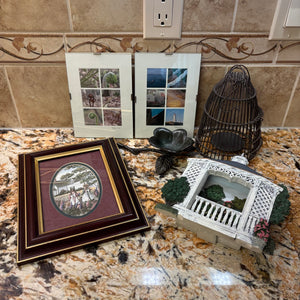 Home Decor Grouping 5x7 Framed Photos and More - M337